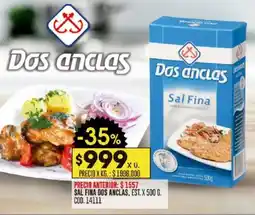 Coto Dos anclas sal fina est. oferta