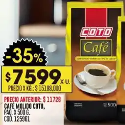 Coto Coto café molido oferta