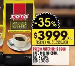 Coto Coto café molido oferta