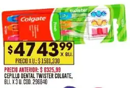 Coto Colgate cepillo dental twister bli. oferta