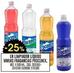 Coto Procenex en limpiador líquido varias fragancias bot. oferta