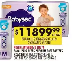 Coto Babysec pañal para bebes premium soft oferta