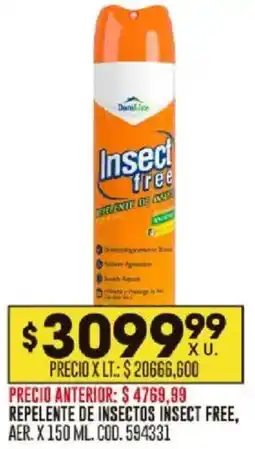 Coto Repelente de insectos insect free, bot. oferta
