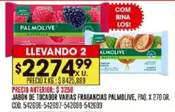 Coto Palmolive jabon de tocador varias fragancias paq. oferta