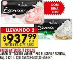 Coto Plusbelle esencia jabon de tocador varios tipos paq. oferta