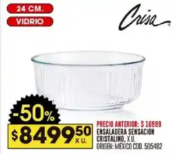 Coto Crisa ensaladera sensación cristalino oferta