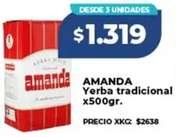 Supermayorista Vital Amanda yerba tradicional oferta