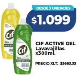 Supermayorista Vital Cif active gel lavavajillas oferta