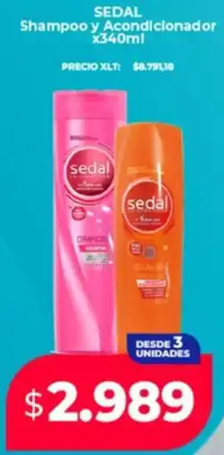 Supermayorista Vital Sedal shampoo y acondicionador oferta