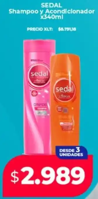Supermayorista Vital Sedal shampoo y acondicionador oferta
