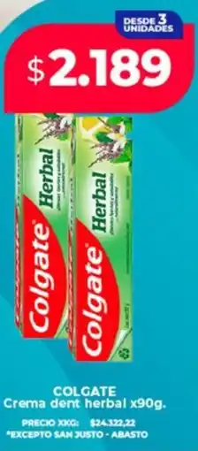Supermayorista Vital Colgate crema dent herbal oferta