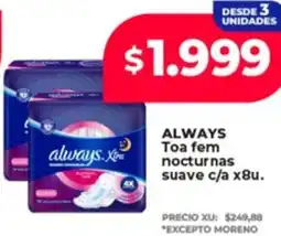 Supermayorista Vital Always toa fem nocturnas suave c/a oferta
