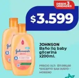 Supermayorista Vital Johnson baño llq baby glicerina oferta