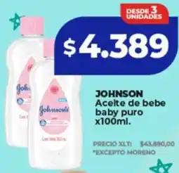 Supermayorista Vital Johnson aceite de bebe baby puro oferta