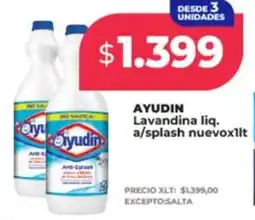 Supermayorista Vital Ayudin lavandina liq. a/splash nuevo oferta