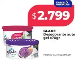 Supermayorista Vital Glade desodorante auto gel oferta