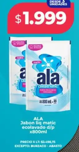 Supermayorista Vital Ala jabon liq matic ecolavado d/p oferta