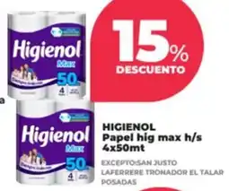 Supermayorista Vital Higienol papel hig max h/s oferta