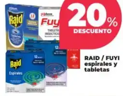 Supermayorista Vital Raid/fuyi espirales y tabletas oferta