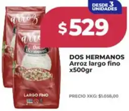Supermayorista Vital Dos hermanos arroz largo fino oferta