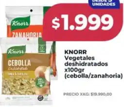 Supermayorista Vital Knorr vegetales deshidratados oferta