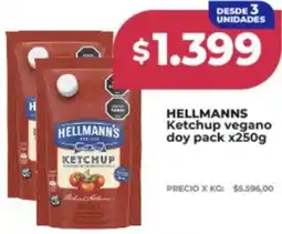Supermayorista Vital Hellmann's ketchup vegano doy pack oferta