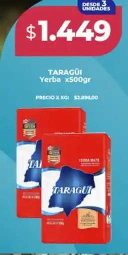 Supermayorista Vital Taragüi yerba oferta