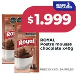 Supermayorista Vital Royal postre mousse chocolate oferta