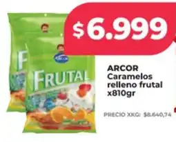 Supermayorista Vital Arcor caramelos relleno frutal oferta