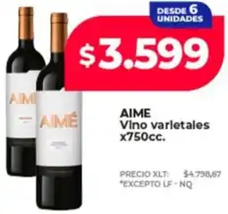 Supermayorista Vital Aime vino varietales oferta