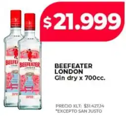 Supermayorista Vital Beefeater london gin dry oferta