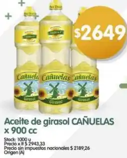 Supermercados Buenos Días Cañuelas aceite de girasol oferta
