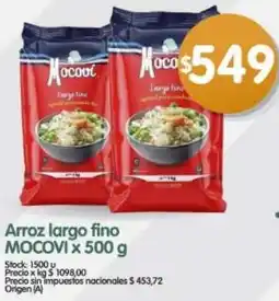 Supermercados Buenos Días Mocovi arroz largo fino oferta