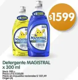 Supermercados Buenos Días Magistral detergente oferta