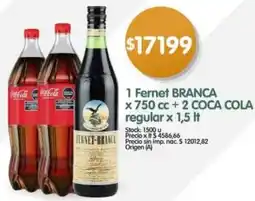 Supermercados Buenos Días Branca 1 fernet oferta