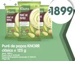 Supermercados Buenos Días Knorr puré de papas clásico oferta