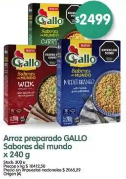 Supermercados Buenos Días Gallo arroz preparado sabores del mundo oferta