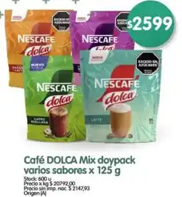 Supermercados Buenos Días Café dolca mix doypack varios sabores oferta