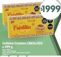 Supermercados Buenos Días Criollitas galletas crackers oferta