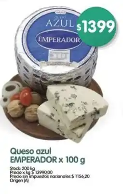 Supermercados Buenos Días Emperador queso azul oferta