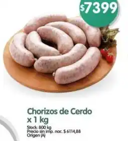 Supermercados Buenos Días Chorizos de cerdo oferta