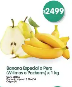 Supermercados Buenos Días Banana especial o pera oferta