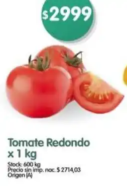 Supermercados Buenos Días Tomate redondo oferta