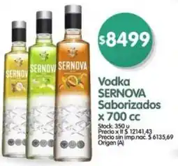 Supermercados Buenos Días Sernova vodka saborizados oferta