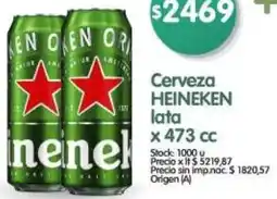 Supermercados Buenos Días Heineken cerveza lata oferta