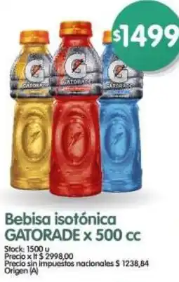 Supermercados Buenos Días Gatorade bebisa isotónica oferta