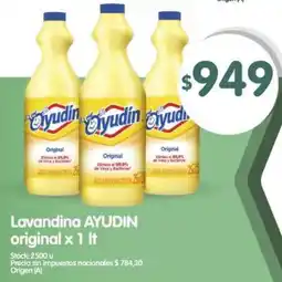 Supermercados Buenos Días Ayudin lavandina original oferta