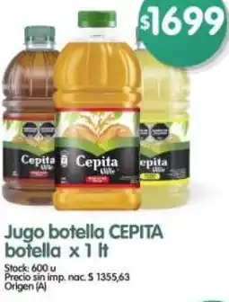 Supermercados Buenos Días Cepita jugo botella botella oferta