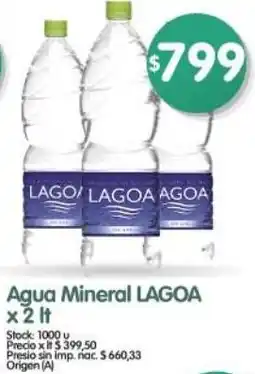 Supermercados Buenos Días Lagoa agua mineral oferta