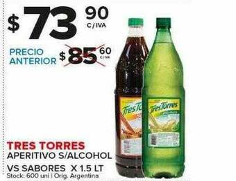 Carrefour Maxi Tres Torres Aperitivo S Alcohol Vs Sabores oferta